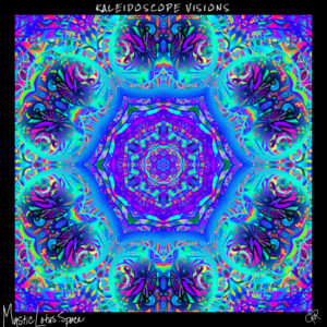 Kaleidoscope visions neon artwork by mysticlotus.space