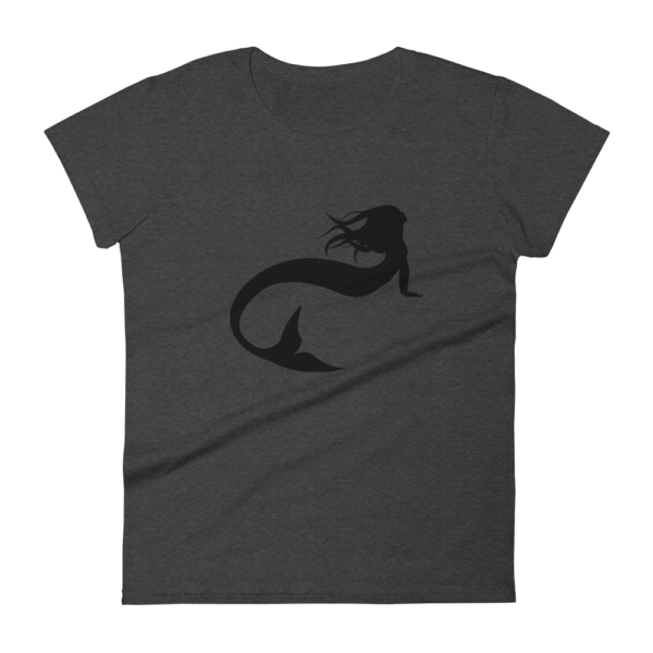 women's t-shirt with a silhouette mermaid