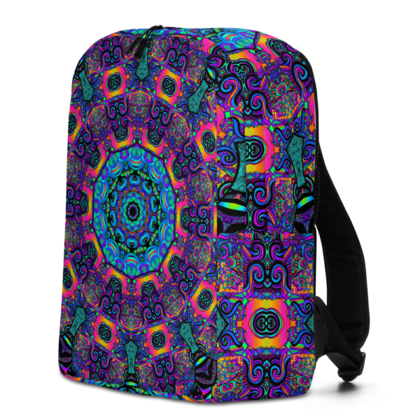 psychedelic bright colored backpack