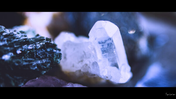 close up of crystals and minerals desktop wallpaper in 1080