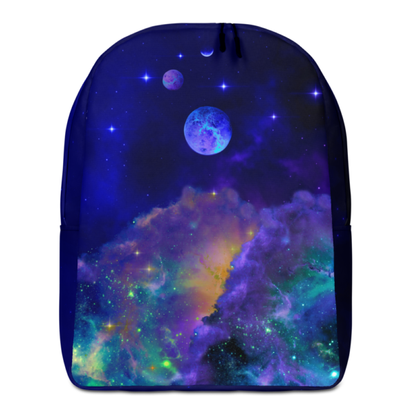 outer space nebulae backpack with planets