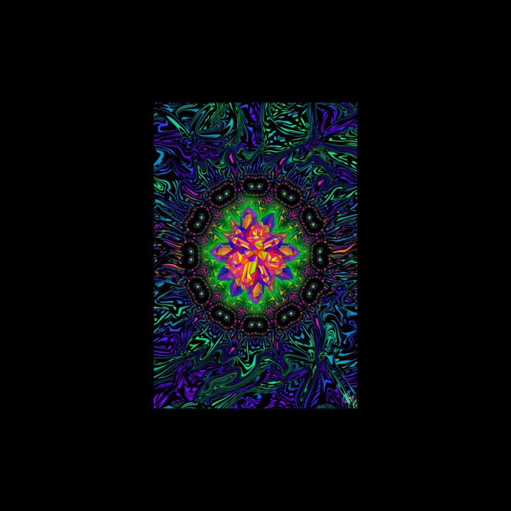 enhanced matte paper poster (in) 12x18 transparent Gem Burst (13)