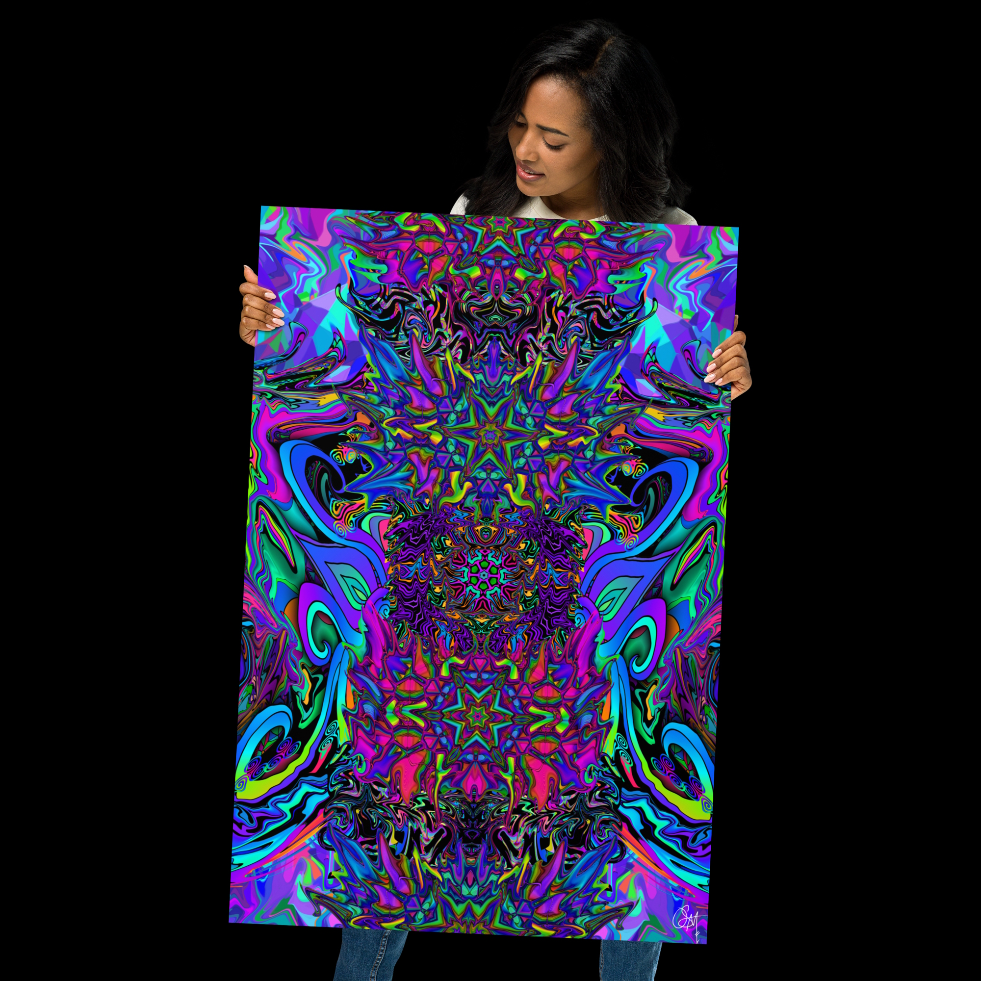 enhanced matte paper poster (in) 24x36 transparent Chromatic Spasm (12)