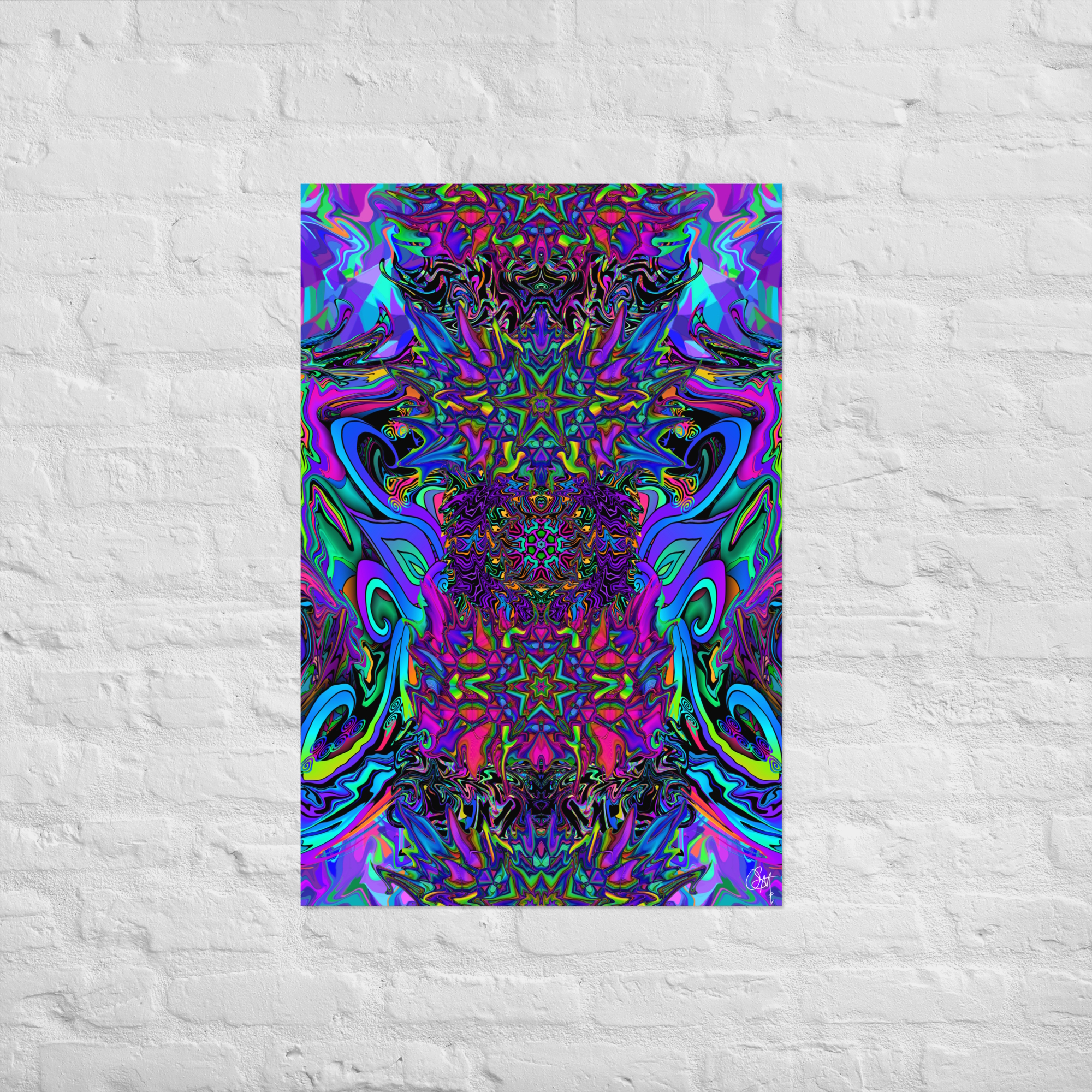 enhanced matte paper poster (in) 24x36 transparent Chromatic Spasm (13)