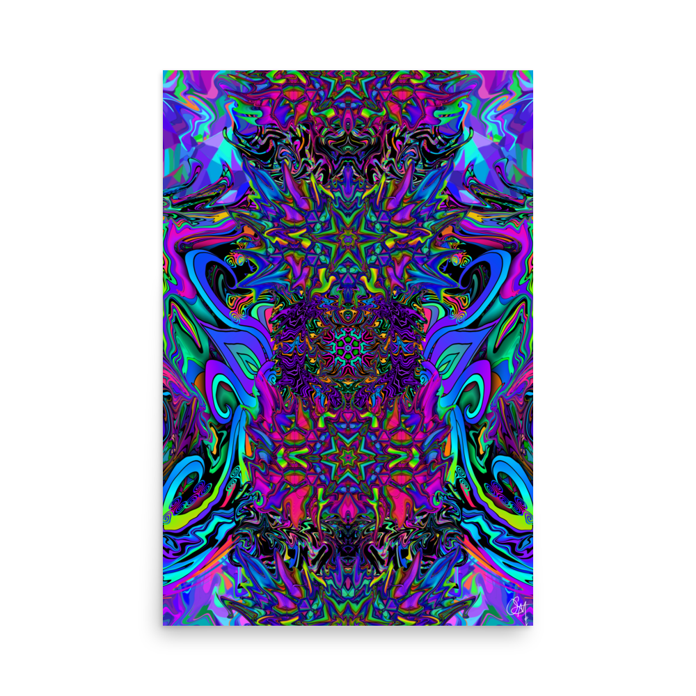 Chromatic Spasm Premium Art Poster (12×18 & 24×36)