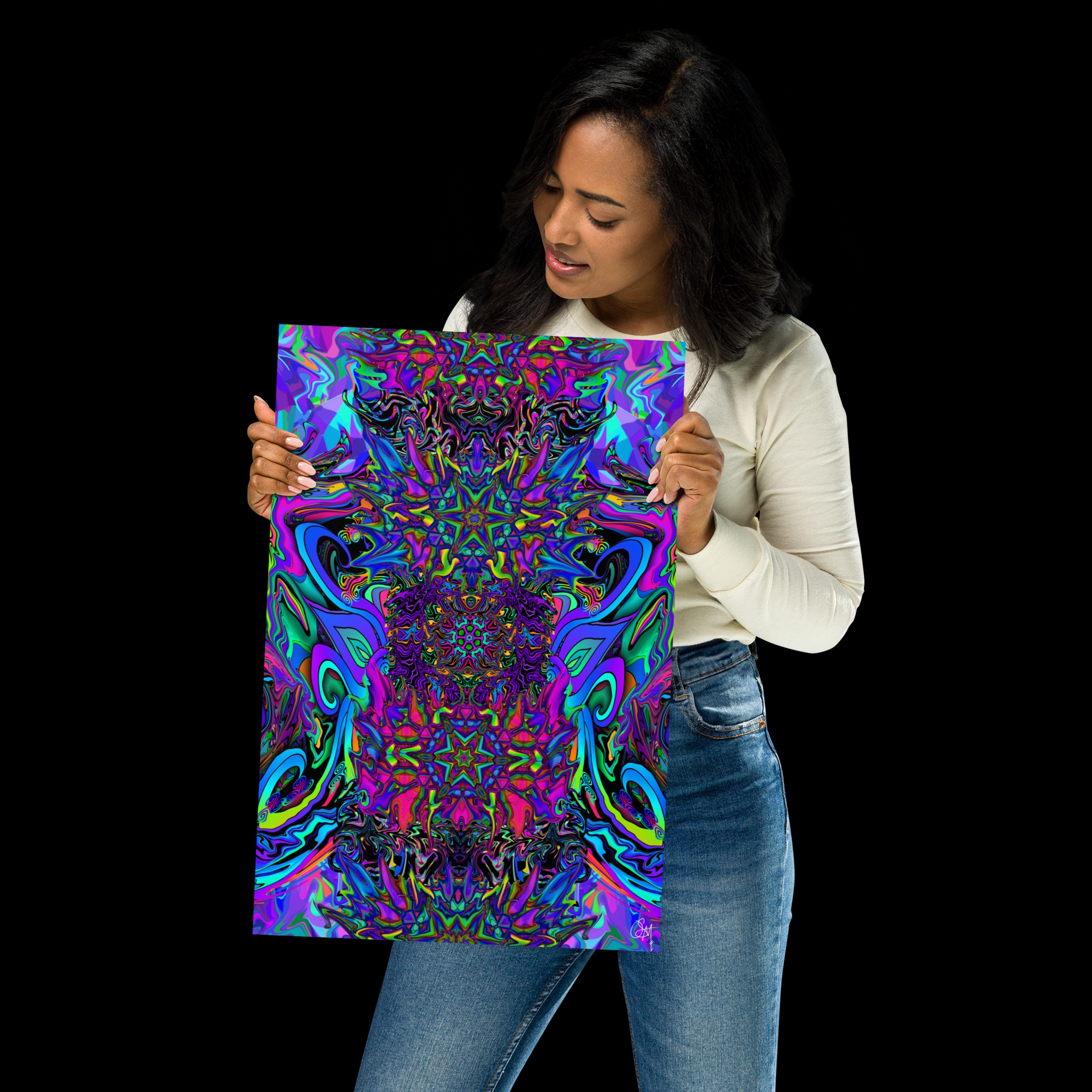 enhanced matte paper poster (in) 24x36 transparent Chromatic Spasm (6)