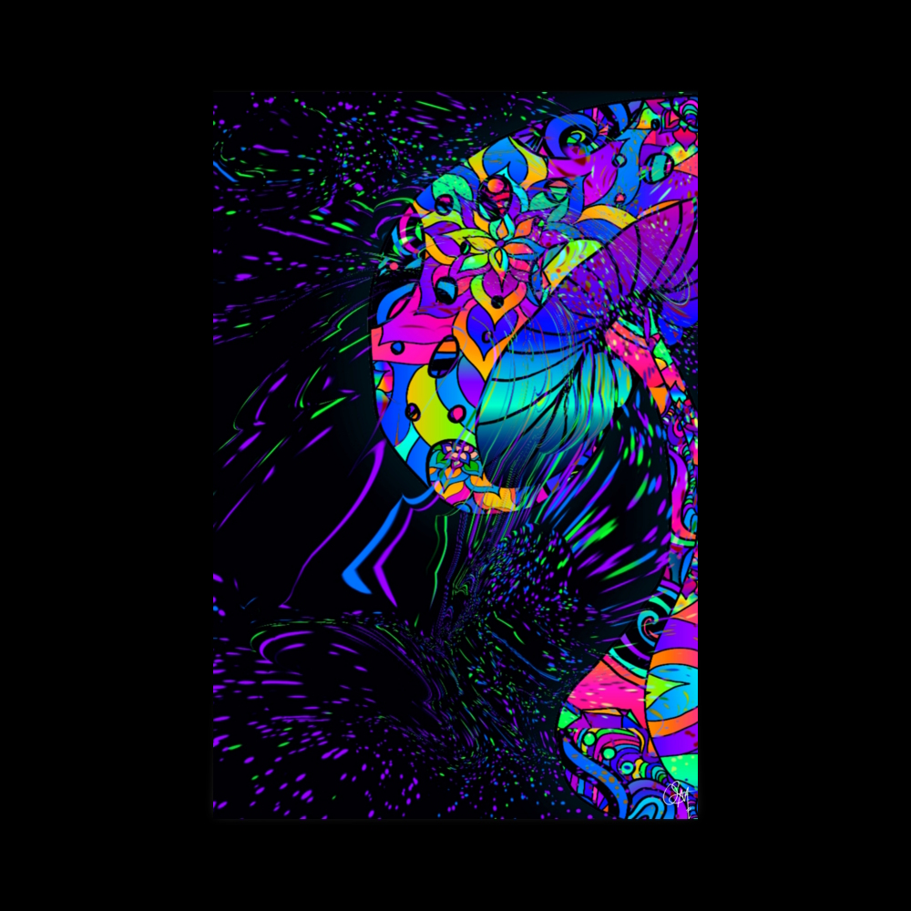 enhanced matte paper poster (in) 24x36 transparent Fungal Trinit