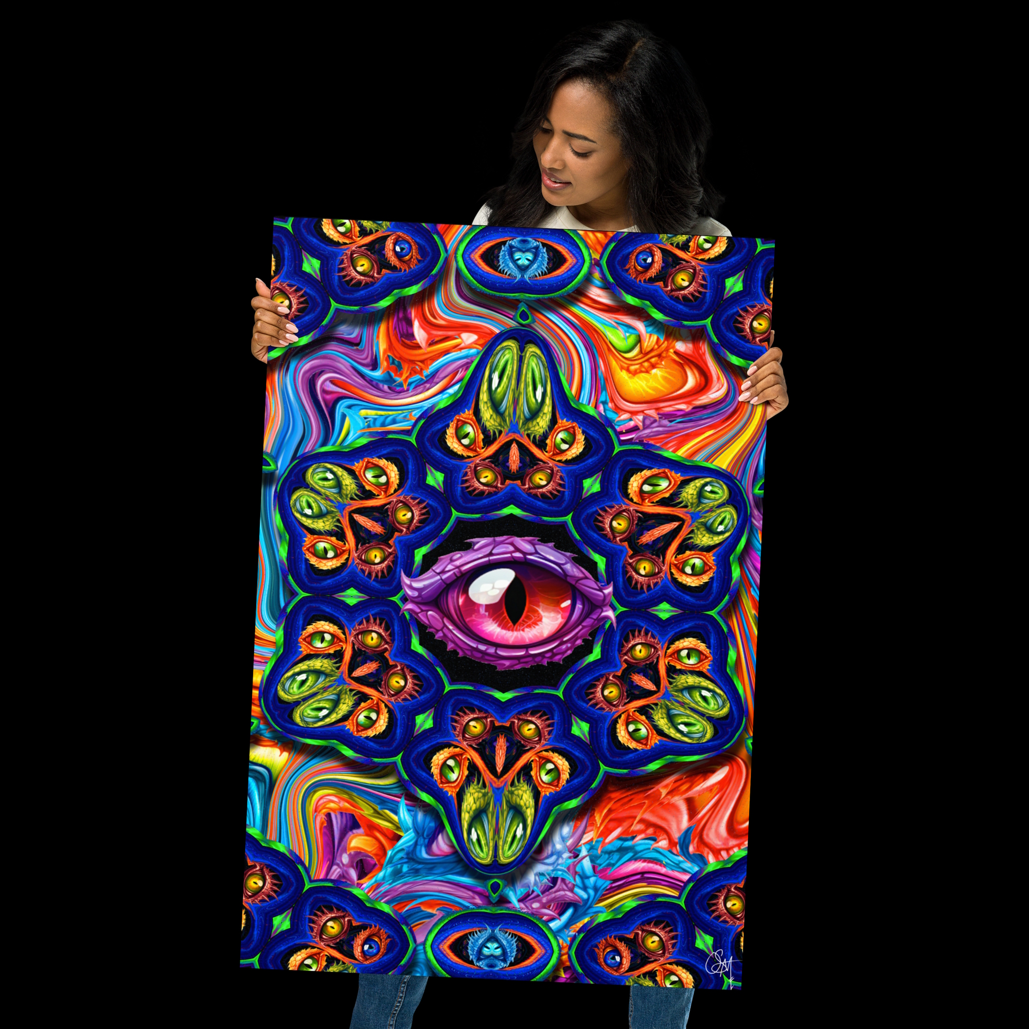 enhanced matte paper poster (in) 24x36 transparent Kaleidoscope Oculus (13)