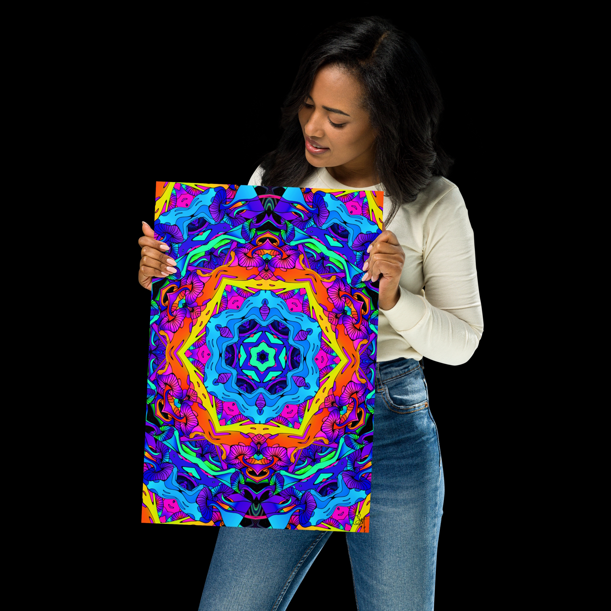 enhanced matte paper poster (in) 24x36 transparent Neon Awakening (5)