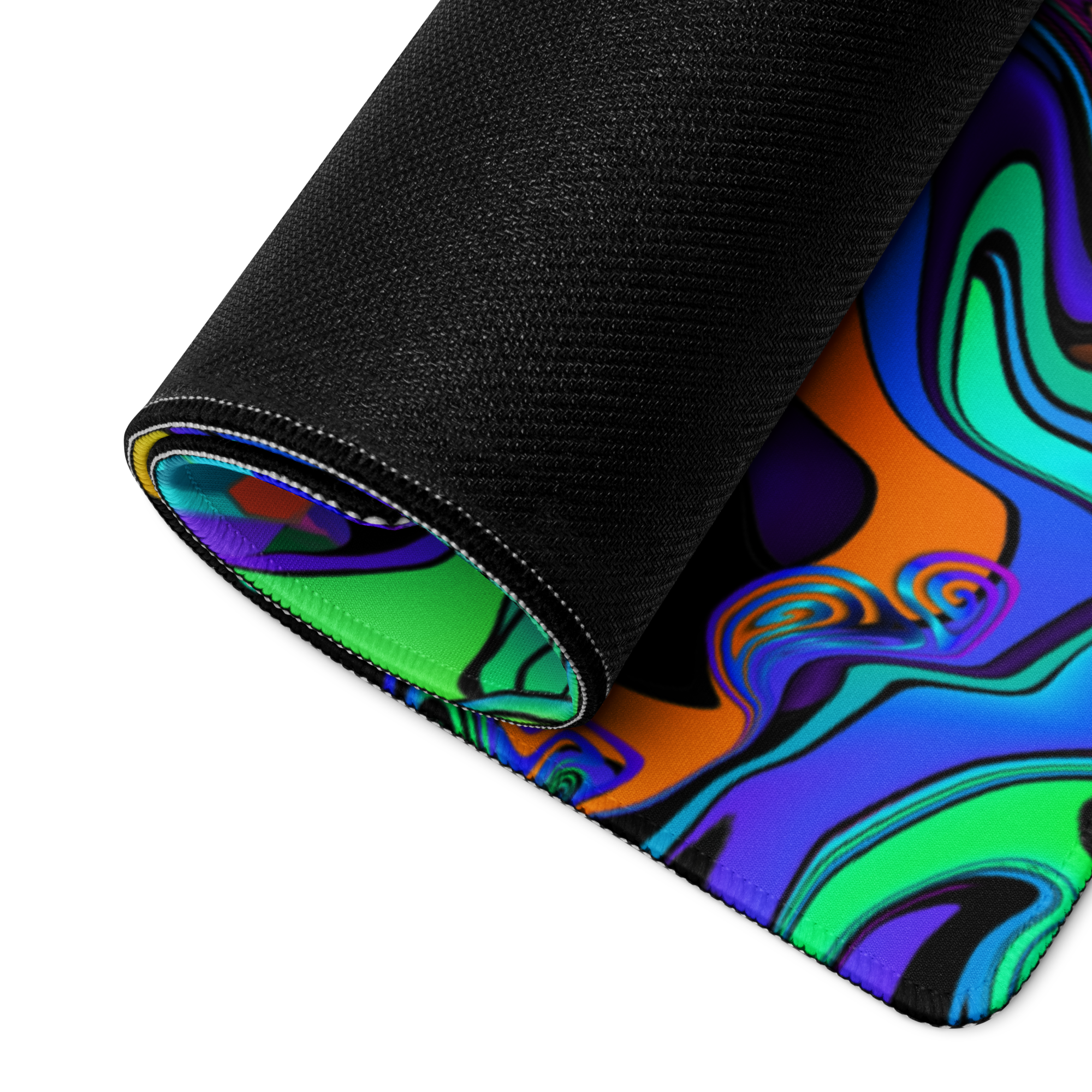 Chromatic Spasm Large 36×18 Gaming Desk Mat - Image 3