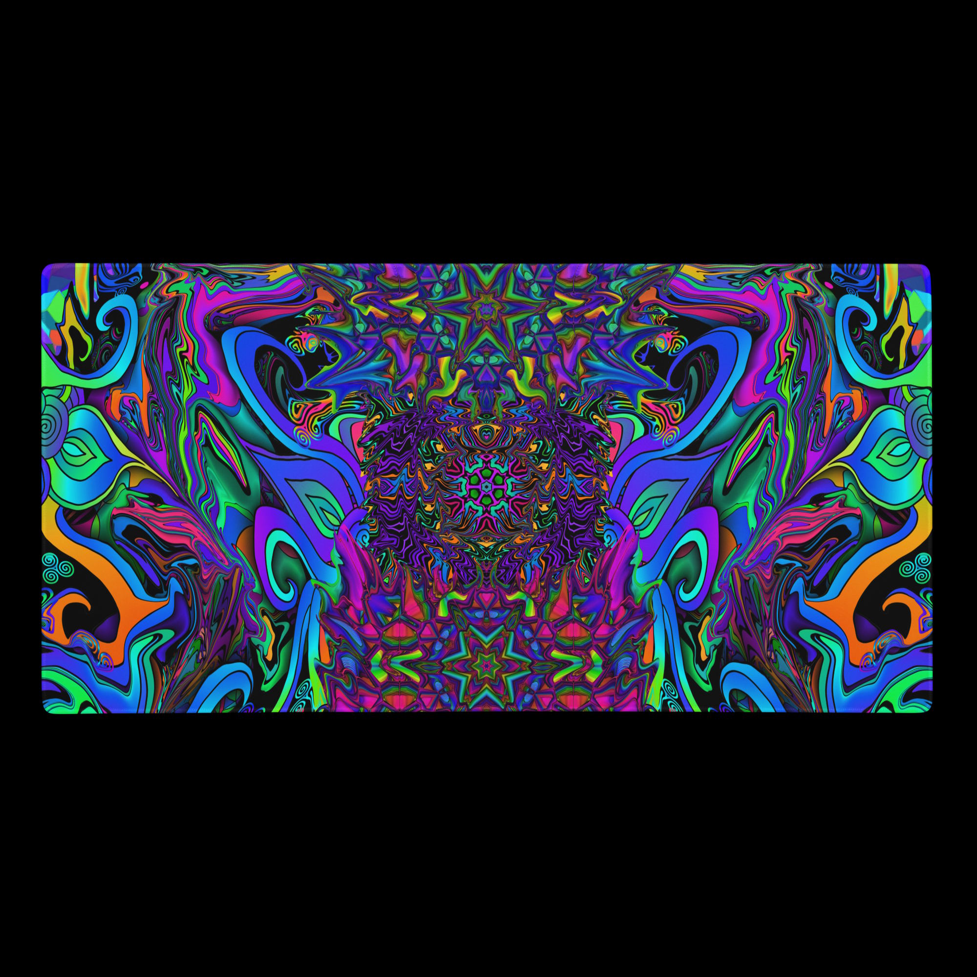 gaming mouse pad white 36x18 front Chromatic Spasm (6)