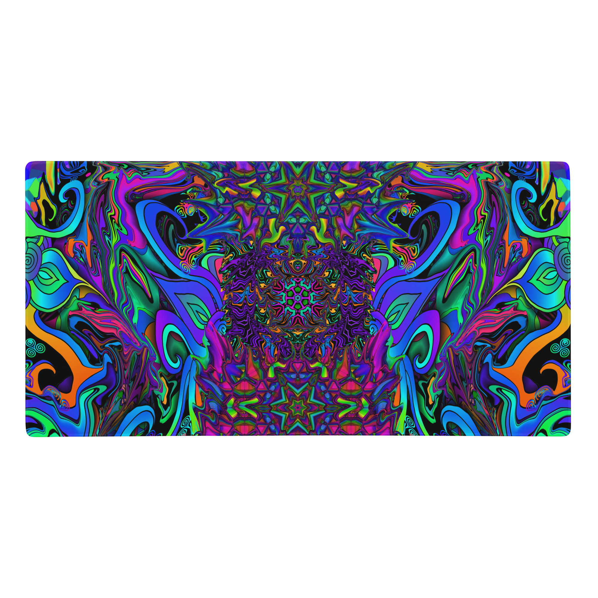 Chromatic Spasm Large 36×18 Gaming Desk Mat