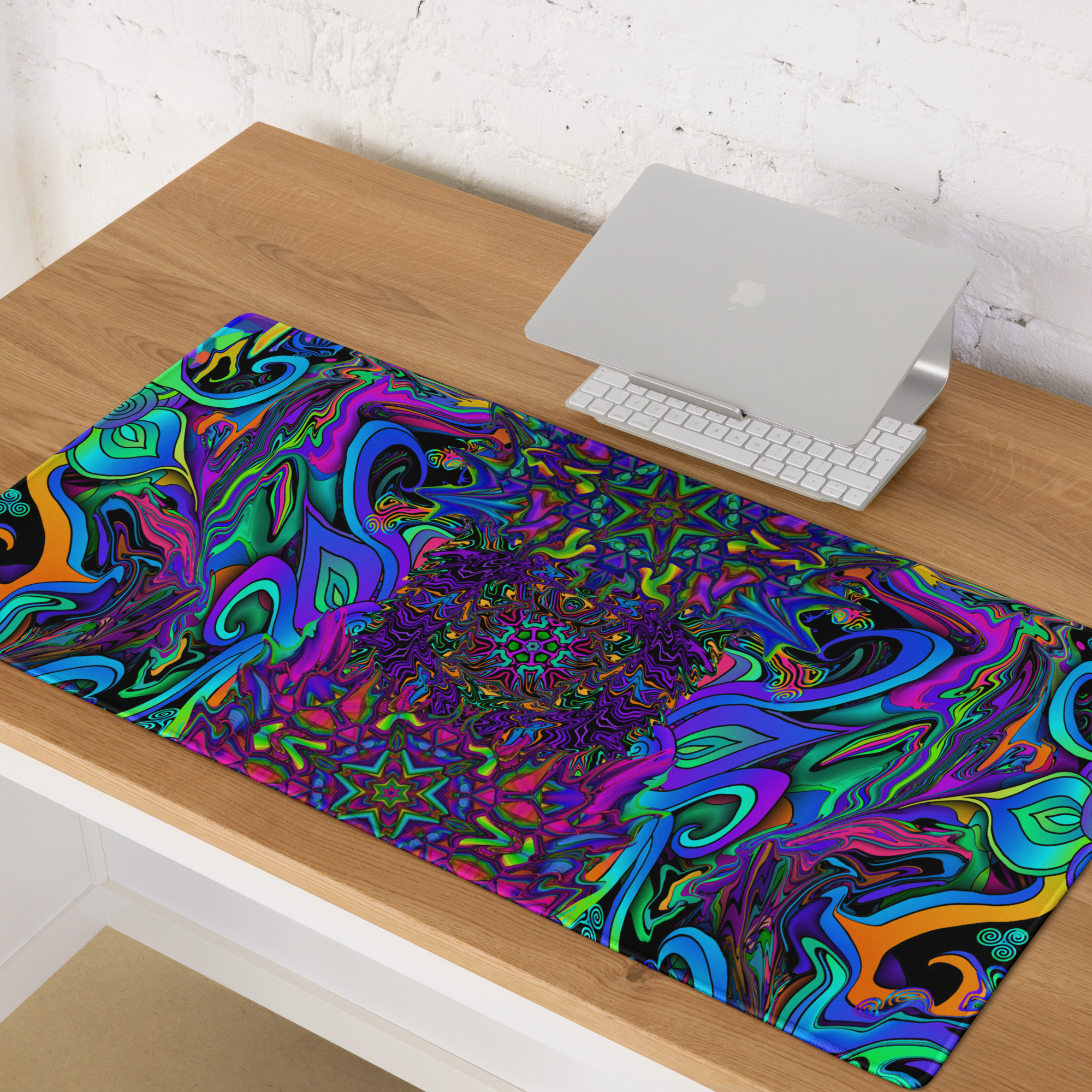 Original gaming and art desk mat 36x18 with smooth surface for creative setup