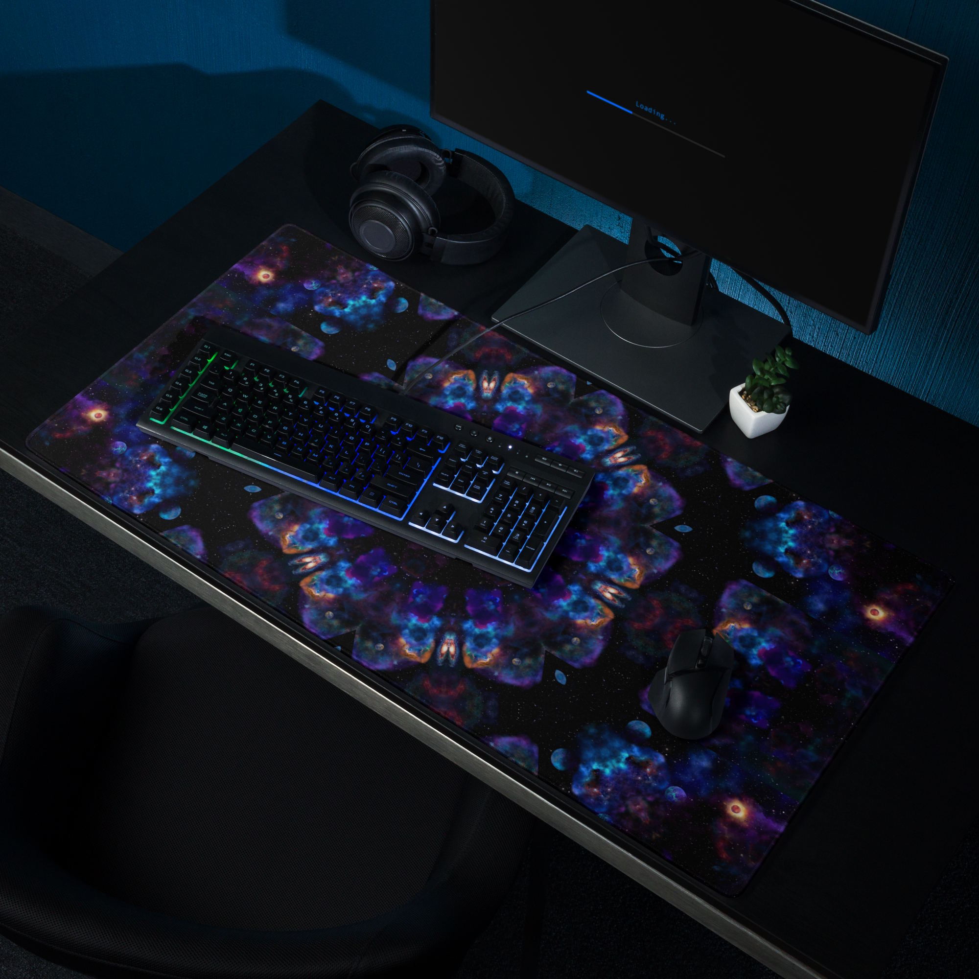 gaming mouse pad white 36x18 front OuterRealm (5)