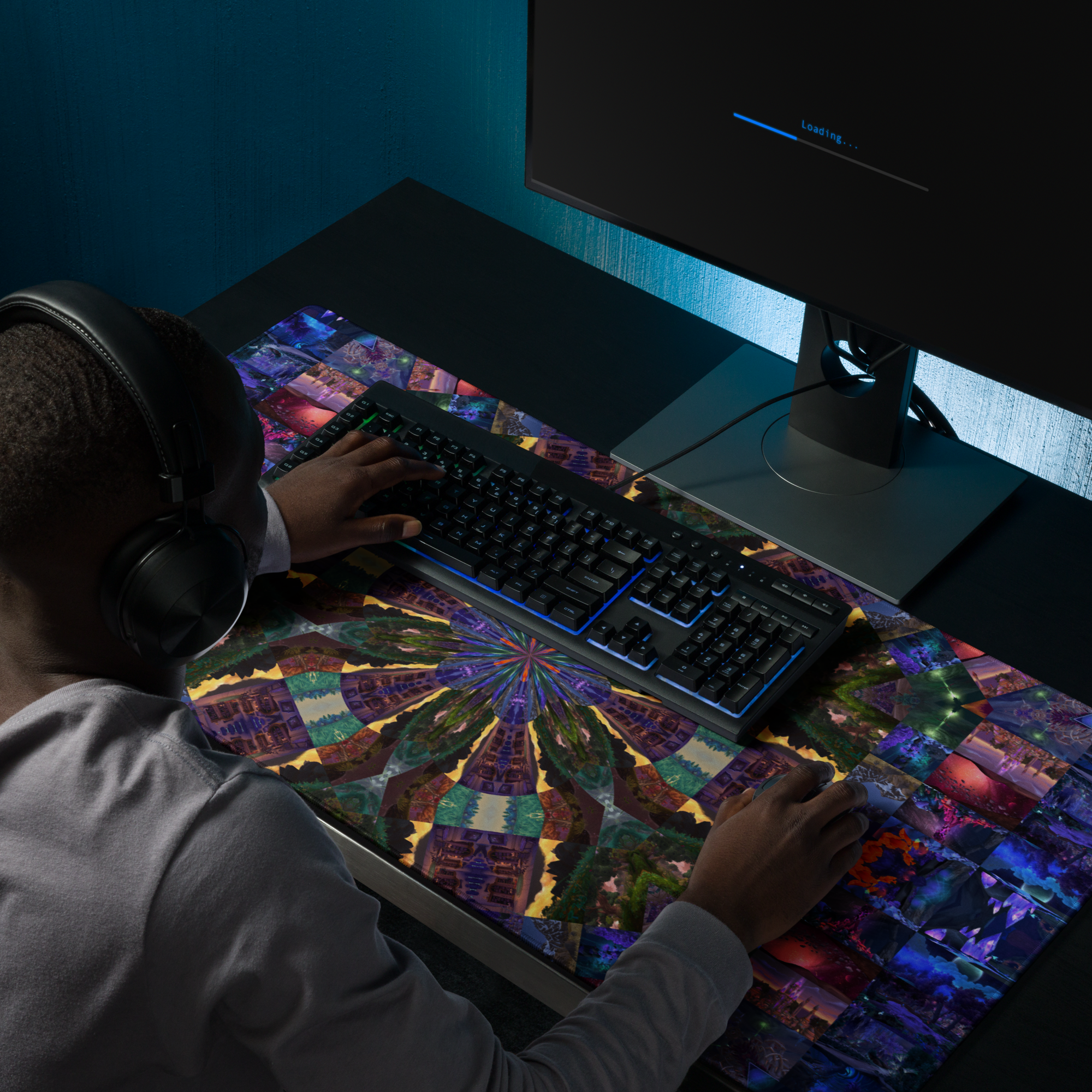 Time Loop - Large 36×18 Gaming Desk Mat - Image 7