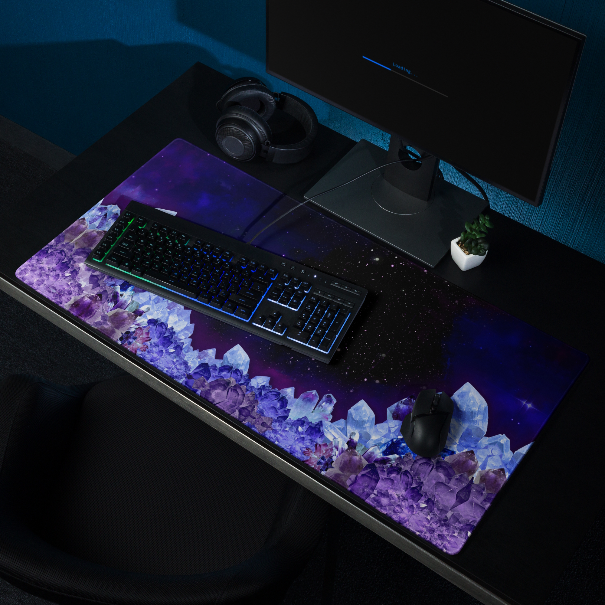 gaming mouse pad white 36x18 product details CrystalSpace (2)