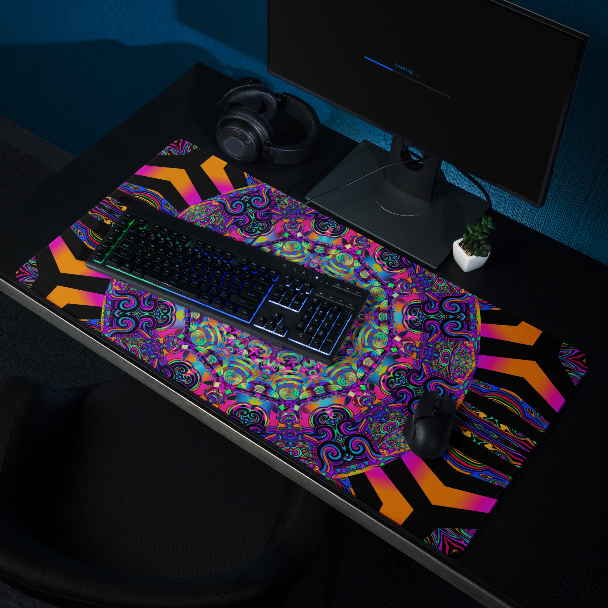 gaming mouse pad white 36x18 product details Electric Soul (3)