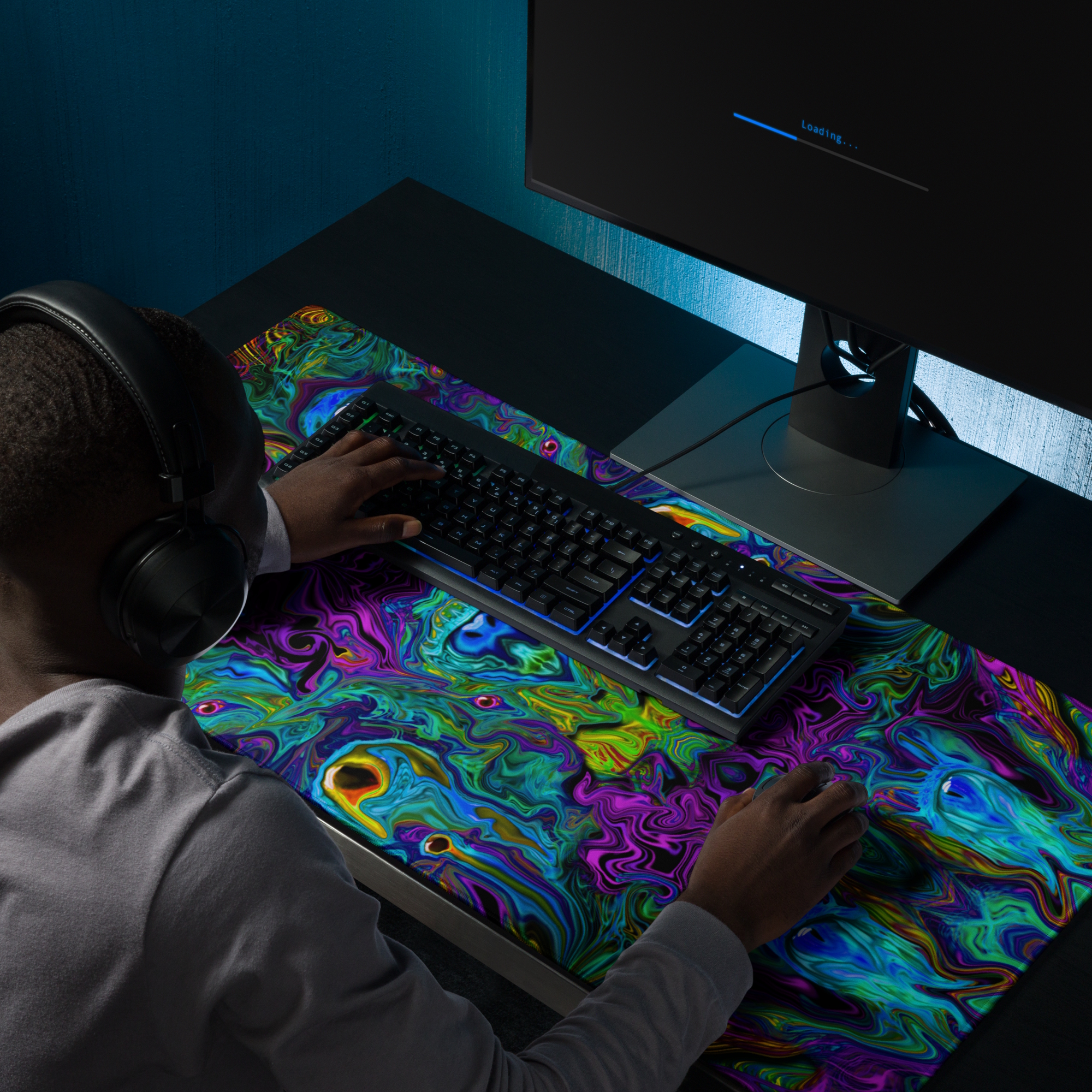 gaming mouse pad white 36x18 product details Serpent Vision (3)