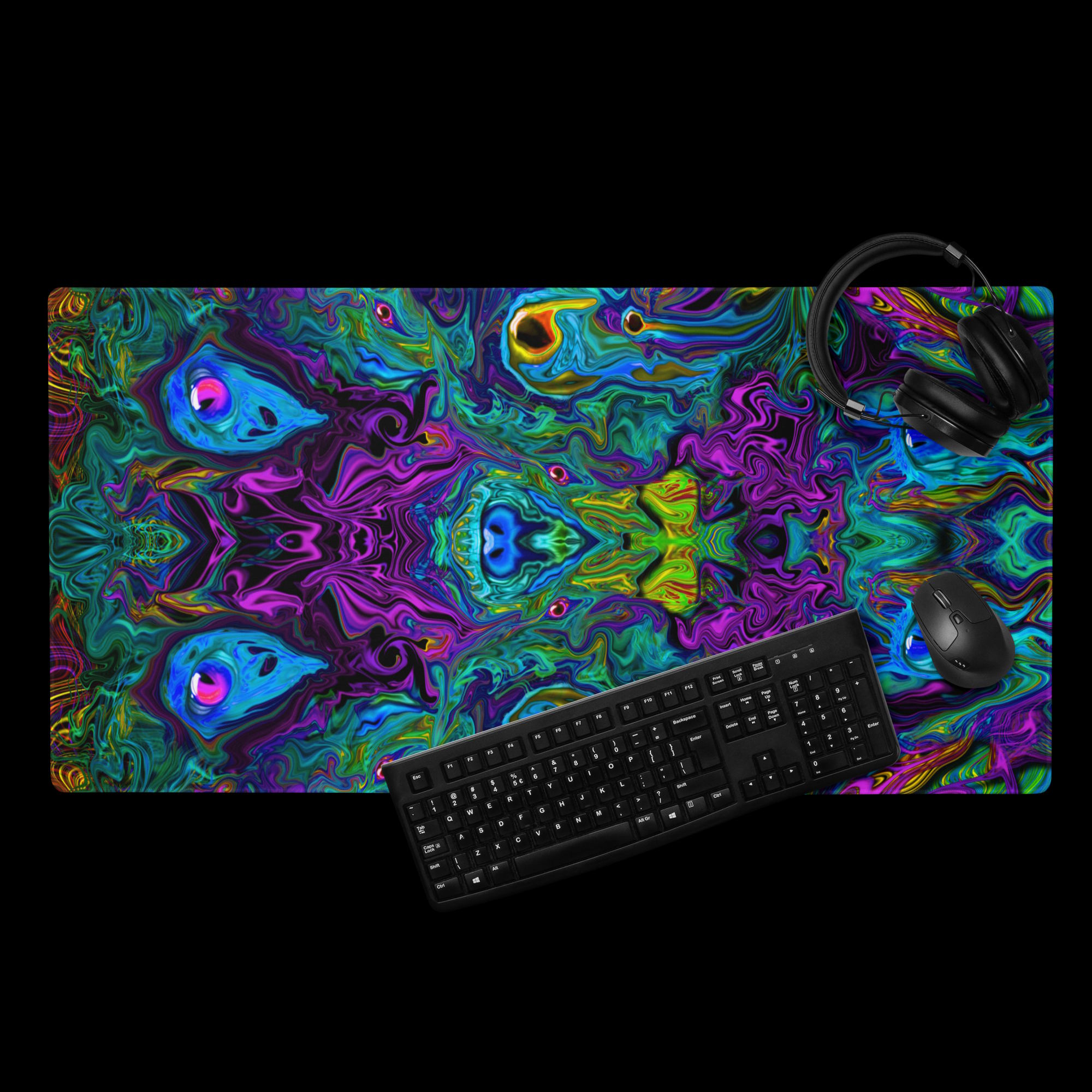 gaming mouse pad white 36x18 product details Serpent Vision (5)