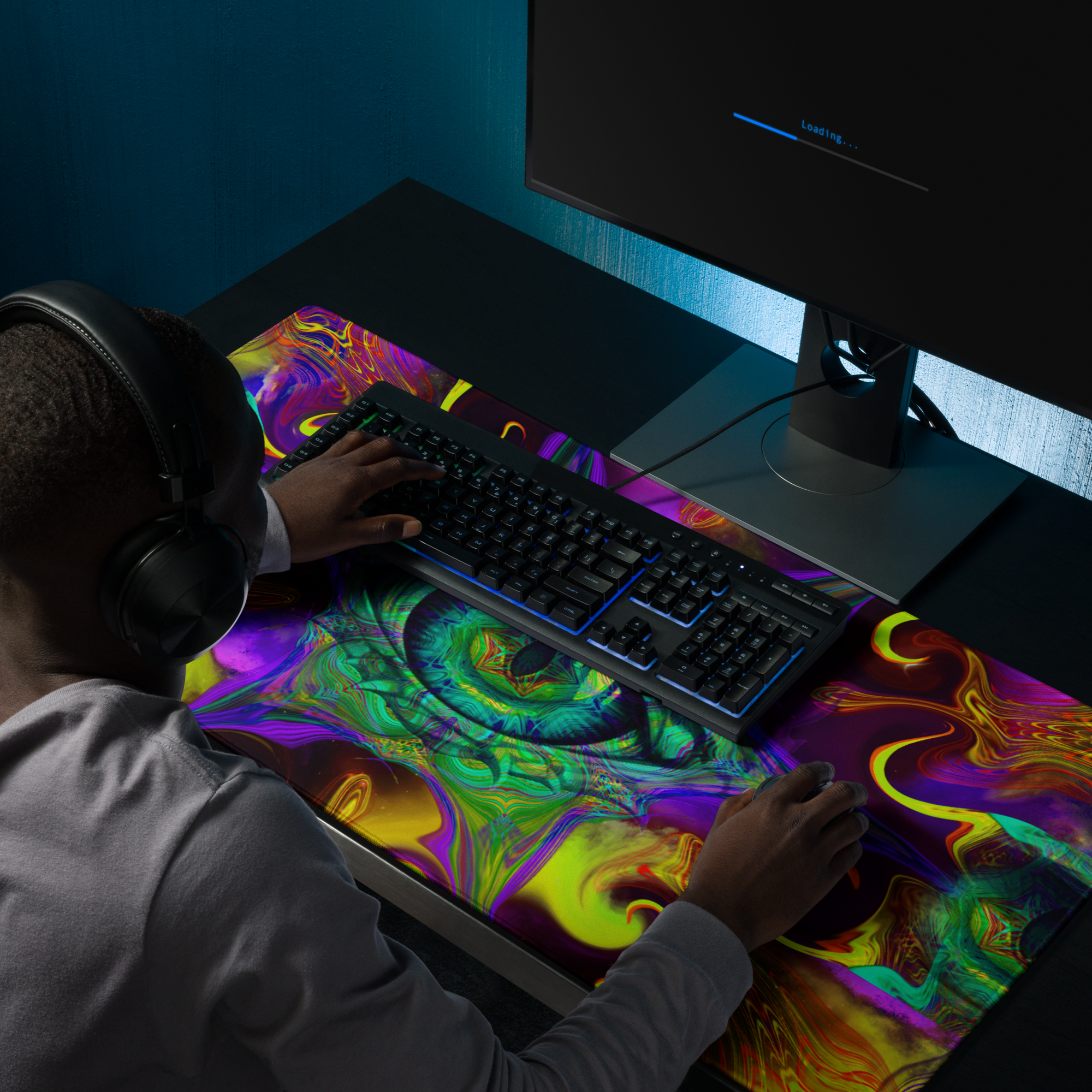 Solar Oculus - Large 36×18 Gaming Desk Mat - Image 6