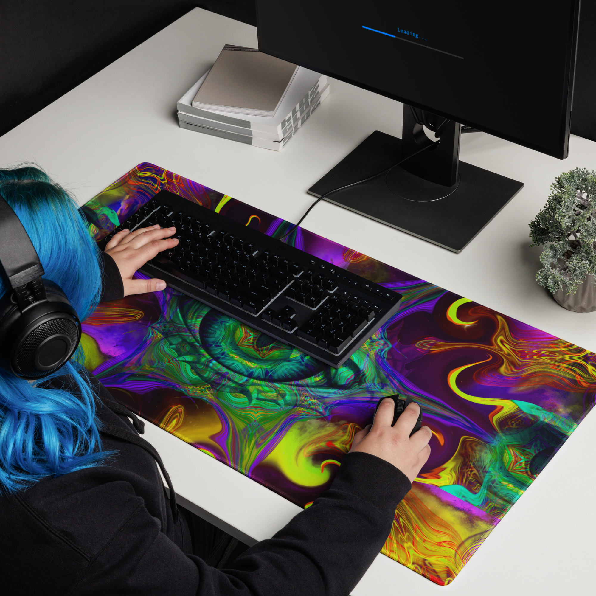 Solar Oculus - Large 36×18 Gaming Desk Mat - Image 5