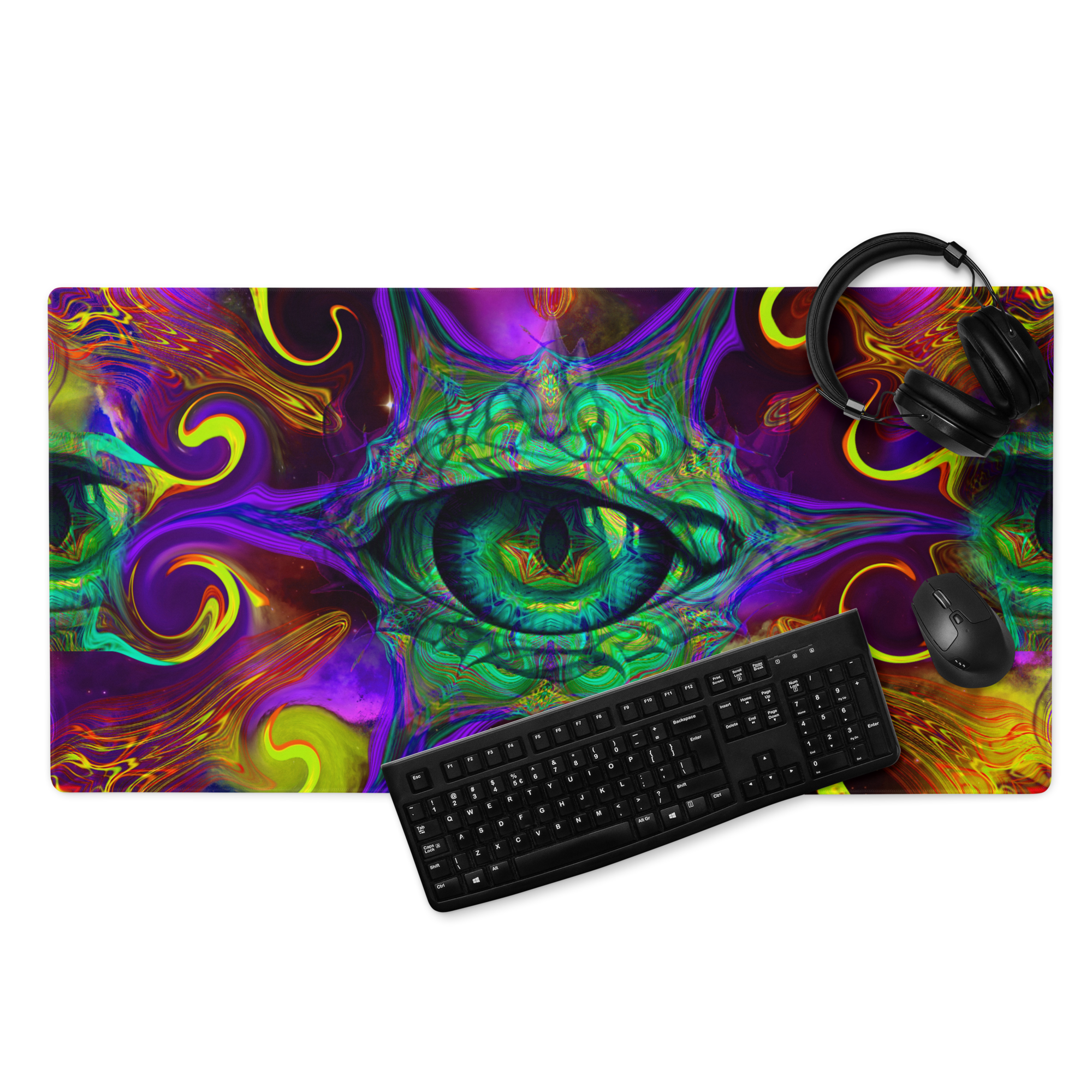Solar Oculus - Large 36×18 Gaming Desk Mat - Image 2